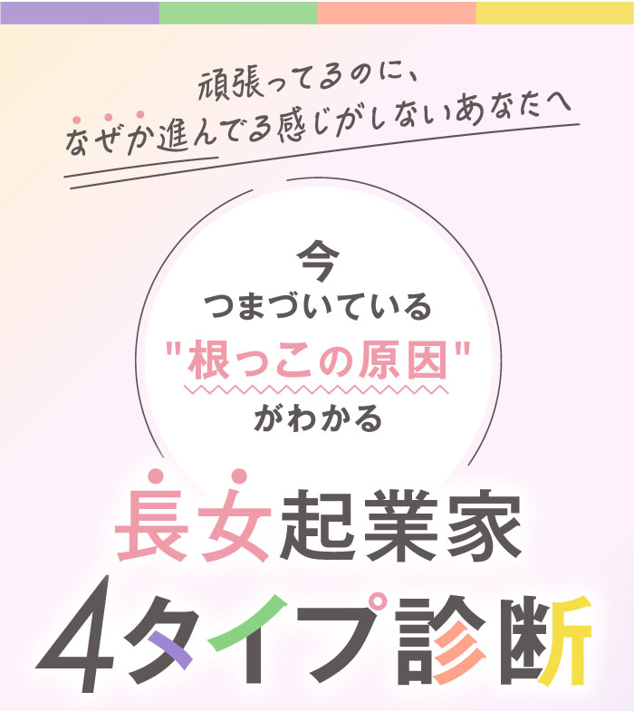 スマホ用 ⻑⼥起業家４タイプ診断