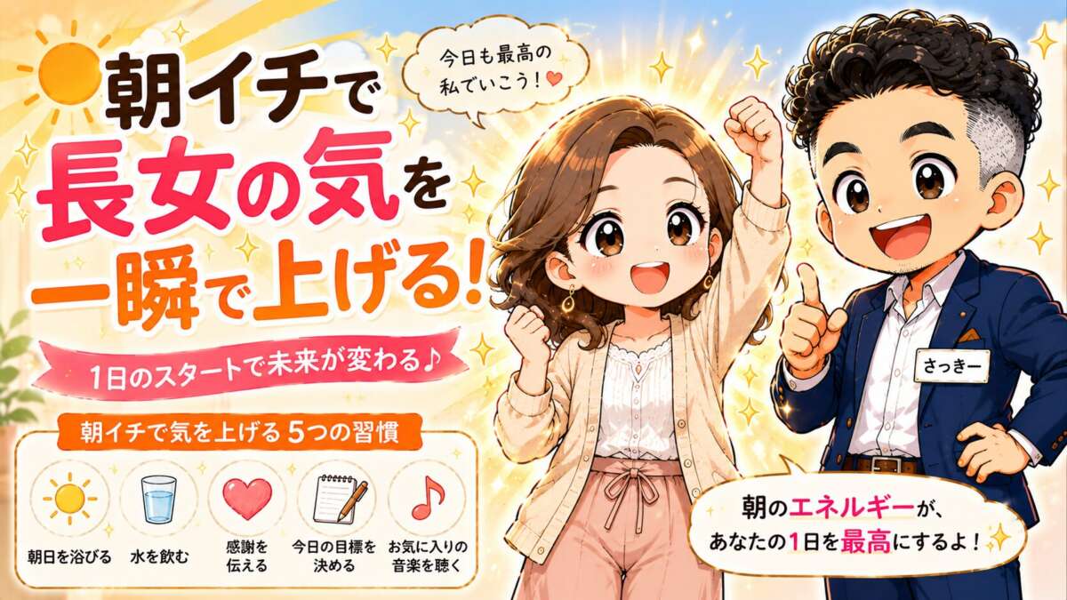 朝のエネルギーを一瞬で高める3つの習慣とは？長女気質の女性起業家が実践すべき方法